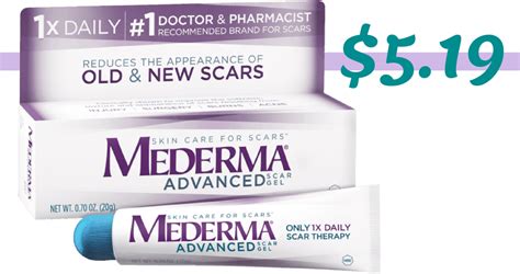 mederma coupon|mederma advanced scar gel coupon.